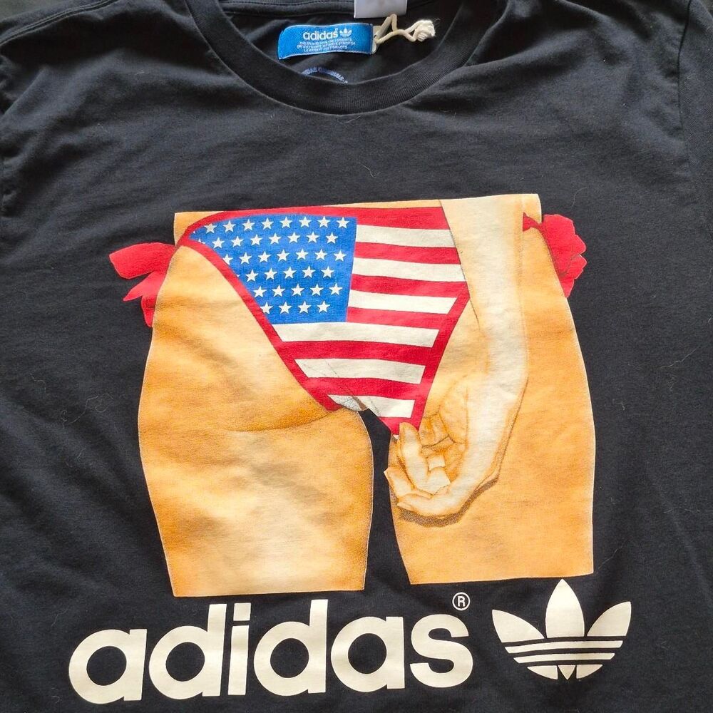 Rare "Sample" Adidas Men's Black T-shirt